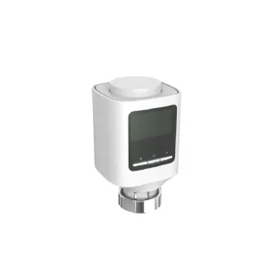 WOOX Zigbee smart radiatorventil med display og knapper, hvit varmestyringsenhet for hjemmeautomatisering
