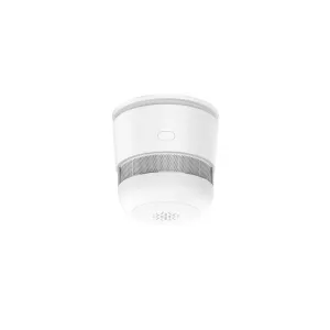 WOOX Zigbee gudrs dūmu detektors un signalizācija, baltā krāsā, ar ventilētu cilindrisku korpusu mājas ugunsdrošībai